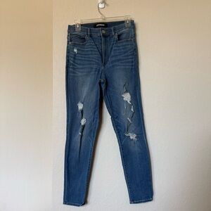 Express Super High Rise Skinny Jeans